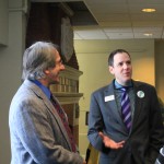Rep. Michael Mrowicki and Vermont Foodbank CEO John Sayles at Hunger Action Day 2013 - II