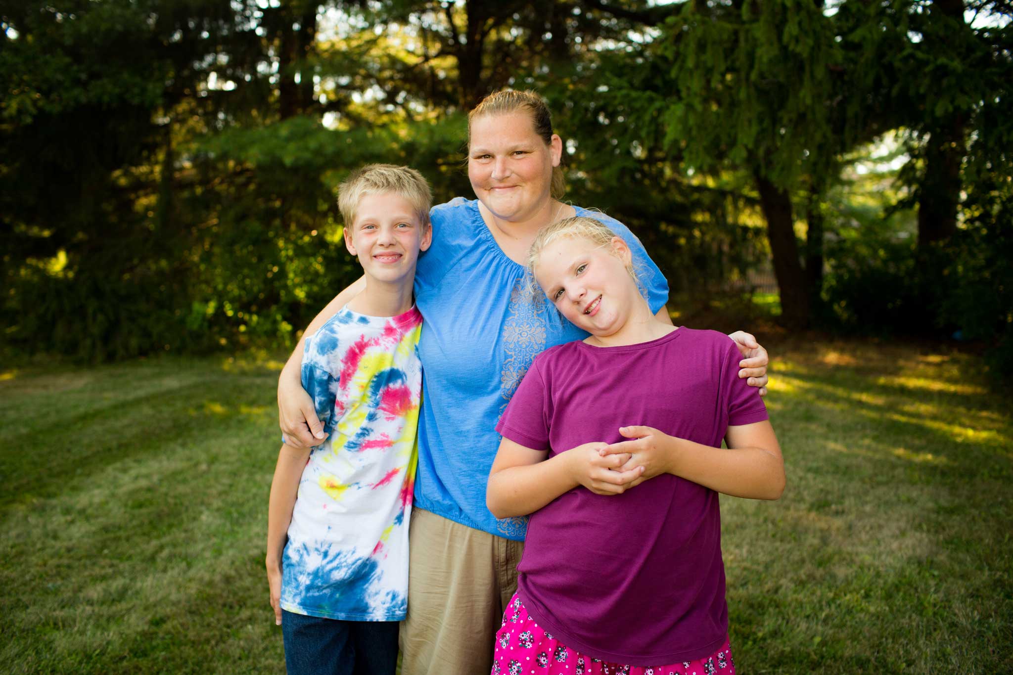 Photo of Zoey and her family