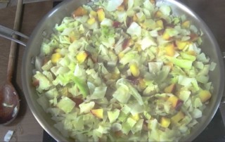 Photo of sweet apple cabbage cooking