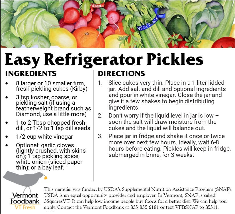 Photo of recipe for Easy Refrigerator Pickles