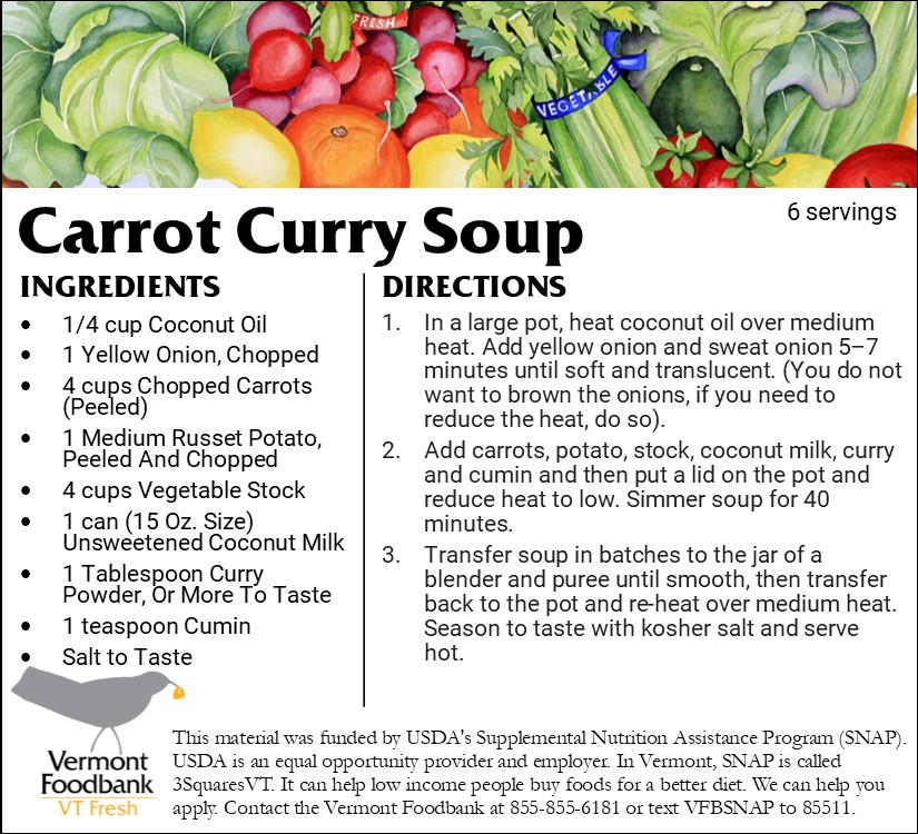 Recipe for Carrot Curry Soup