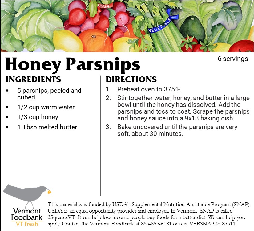 Photo of recipe of honey parsnips