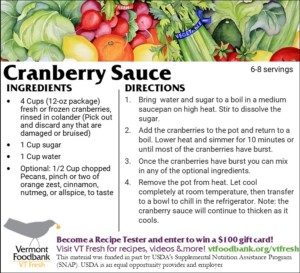 Photo of recipe for cranberry sauce