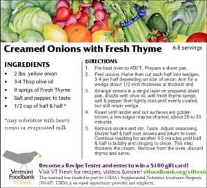 Photo of Recipe of Creamed Onions with Fresh Thyme