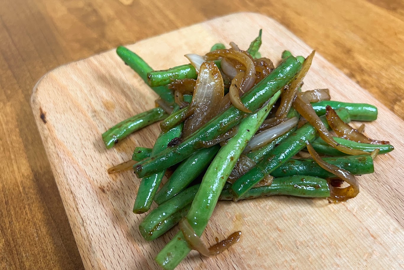 Photo of Asian Inspired Sauteed Green Beans and Onions