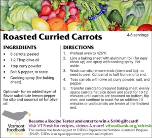 Photo of Recipe for Roasted Curried Carrots