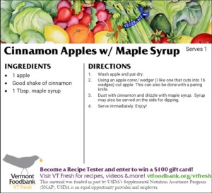 Photo of Recipe for Cinnamon Apples with Maple Syrup