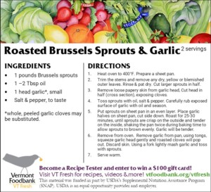 Photo of recipe for Roasted Brussels Sprouts & Garlic