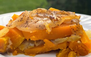 Photo of a serving of Buttercup Squash & Apple Casserole