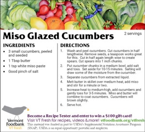 Photo of Recipe of Miso Glazed Cucumbers