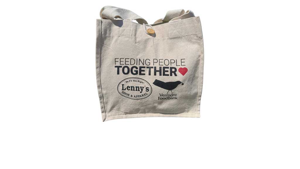 Photo of Vermont Foodbank and Lenny's Tote Bag